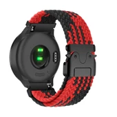 Garmin Vivomove Spor Naylon Kordon - Kırmızı Siyah - 1