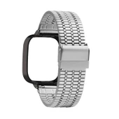 Xiaomi Redmi Watch 3 Active/Lite için Paslanmaz Çelik Örgü Kordon - Gümüş - 1