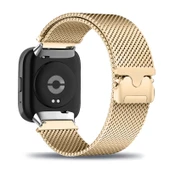 Xiaomi Redmi Watch 3 Active/Lite için Milanese Paslanmaz Çelik Kordon - Altın - 1