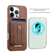 iPhone 16 Plus Cüzdanlı Kılıf - Vişne Rengi - 2