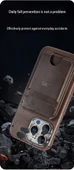 iPhone 16 Pro Uyumlu Deri Cüzdan Kılıf - Bordo - 8