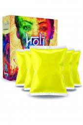 Holi Festival 25li Paket x 50Gr Sarı Renk Parti Toz Boyası - 1
