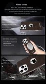iPhone 16 Pro Max Magsafe Uyumlu Deri Kılıf - Siyah - 4