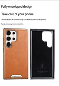 Samsung Galaxy S24+ Siyah PU Deri Kılıf - 6.65 inç - 7