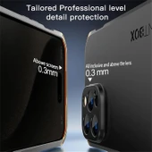 iPhone 14 Pro Max 6.7 Metal TPU Silikon Kılıf - Kırmızı+Kırmızı - 5