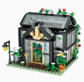 Güneş Çiçek Evi Yapı Seti - Lego Uyumlu - 14.5x14.5x17cm - 4