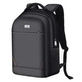 Oxford Kumaş Sırt Çantası - Siyah - 30.5x46x17 cm - 1