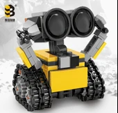 DIY Puzzle Mekanik Yapı Blokları Oyuncağı - 8.9*4*10.8cm, 3.5*3.5*4.9cm, Terör Robotu - 10