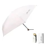 Çelik İskeletli Fiberglas Taşınabilir Katlanabilir Cep Şemsiyesi - 52*6K, 92cm Çap, 18cm Katlanmış - 2