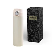 450ml Termos Bardak - Paslanmaz Çelik - Bas Açılır Kapaklı - 2