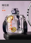 1000ML Tritan Spor Su Şişesi - Obsidyen Moru - 1