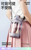 Falcon Elmas Siyahı Tritan 1200ML Su Şişesi - 6