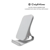 Katlanabilir Masaüstü Metal Telefon Standı - Mat Buzlu Beyaz thumbnail 8