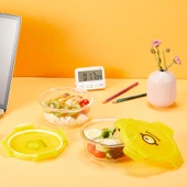 Minions Desenli Isıya Dayanıklı Cam Saklama Kabı Seti - 635mL x 2 thumbnail 5