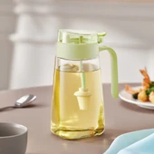 Kristal Cam Yağdanlık Seti - 600ml Yağdanlık, 300ml*2 Baharatlık, 500ml*2 (700ml'e Genişletilebilir), 1000ml*2 (1200ml'e Genişletilebilir) Saklama Kabı - 7 Parça - 6