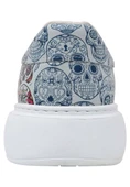 Dogo Kadın Vegan Deri Beyaz Sneakers - Remembrance Of Frida Kahlo Tasarım - 6