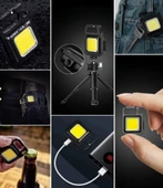Anahtarlıklı, Açacaklı,güçlü Mıknatıslı 3 Farklı Led Modlu Mini Boy Asılabilen Led Kamp - 1