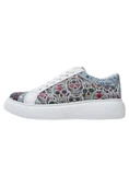 Dogo Kadın Vegan Deri Beyaz Sneakers - Remembrance Of Frida Kahlo Tasarım - 3