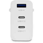 TTEC 2SCG03B SmartC harger Trio GAN 65W PD Seyahat Hızlı Şarj Aleti 2 USB-C +USB-A - 2