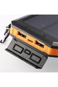 Solar Powerbank 1xusb 10.000mah Lcd Ekran Dahili Usb Mikro Type-c Powerbank - 3