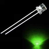 LED MANTAR KESİK BAŞ YEŞİL 5MM - 1