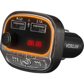 Hytech HY-XCB40 Çift USB 5V 3.1A Rainbow Işıklı Led Ekran TF Kartlı V5.0 Bluetooth Fm Tran - 2