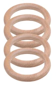 Makrome Tahta Halka 6 cm - 2