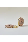 Biye Saten Katlı 055 Gold 2 cm 25 Metre %100 Polyester - 1