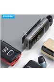 F580 Dijital Göstergeli Makaralı Titreşimli Bluetooth Kulaklık Gold - 3