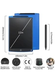 12 Inc Writing Lcd Grafik Dijital Kalemli Çizim Tableti Yazı Tahta Not Yazma Eğitim Tableti - 4