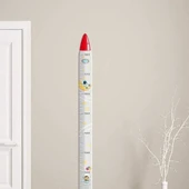 Sevimli Sarı Zürafa   Yeşil Dinazor   Deniz Kızı   Roket  Ağaç Boy Ölçüsü Sticker thumbnail 4