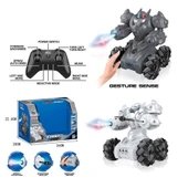 Syr-666-861 Kumandalı Şarjlı Işıklı Roket Ve Buhar Atan Robot Araba -vardem Oyuncak - 3