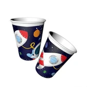 UZAY TEMALI KARTON TABAK VE BARDAK SETİ 8+8 ADET - 2