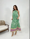 Lucky Life Kadın 9 ELBİSE-YEŞİL thumbnail 8