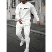 Erkek Uzun Kollu Baskı Detaylı Iki Iplik Takım - 6