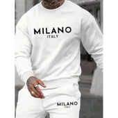 Erkek Uzun Kollu Baskı Detaylı Iki Iplik Takım - 4