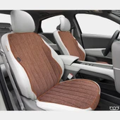 Bod Nysa Serisi Keten Oto Koltuk Koruyucu Minder Ön Arka Set Taba thumbnail 3