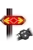 ROBESBON Sesli Bisiklet Dönüş Sinyali Şarj Edilebilir Bisiklet Arka Led Uyarı Işığı Uzaktan Kumandalı - 1