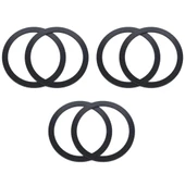 Polham 0.4mm 6 Adet Set Ultra İnce Yapışkanlı Mıknatıslı Metal Halka, 3M Hafif Tüm Telefonlara Uyumlu - 1