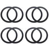 Polham 0.4mm 8 Adet Set Ultra İnce Yapışkanlı Mıknatıslı Metal Halka, 3M Hafif Tüm Telefonlara Uyumlu - 1