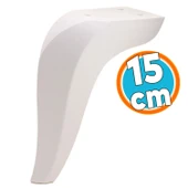 Mobilya Kanepe Sehpa Tv Ünitesi Koltuk Ayağı 15 Cm Beyaz Baza Ayakları thumbnail 1