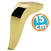 Mobilya Kanepe Sehpa Tv Ünitesi Koltuk Ayağı 15 Cm Gold Altın Baza Ayakları thumbnail 1