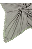 Enba Pamuklu İğne Oyalı Namaz ve Mevlüt Örtüsü 110x110 cm - 1