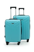 Petra Lüx 2'li Abs Valiz Seti Büyük & Orta - Mavi - 1