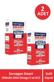Sorvagen Smart Sitikolin DHA Omega 3 ve B12 30 Kapsül 2 Adet thumbnail 1