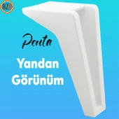 Mobilya Kanepe Sehpa Tv Ünitesi Çekyat Koltuk Ayağı 15 Cm Ayakları Beyaz Baza Ayakları thumbnail 4