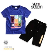 Triliya Pamuklu Unisex Çocuk Kapri Takımı (Cepli & Kordonlu, 3-12 Yaş) TRL-27 - 8