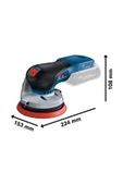 Bosch Gex 18v-125 Professional Akülü Eksantrik Zımpara (AKÜ VE ŞARJ CİHAZI DAHİL DEĞİL) - 0601372201 - 2