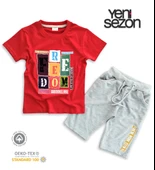 Triliya Pamuklu Unisex Çocuk Kapri Takımı (Cepli & Kordonlu, 3-12 Yaş) TRL-27 - 5