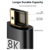 Jsaux 8k UHD Uzun HDMI Kablosu 48GBPS Yüksek Hızlı HDMI 2.1 Örgülü Oyuncu Kablo 4K 120Hz 144Hz 8k 60Hz Dinamik Hdr Dts:x 1080P 3D Earc Dizüstü Bilgisayar UHD Tv Oyun Monitörü Ps5 Ps4 Uyumlu CV0011 - 2
